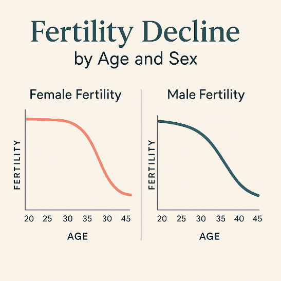 Fertility decline by age